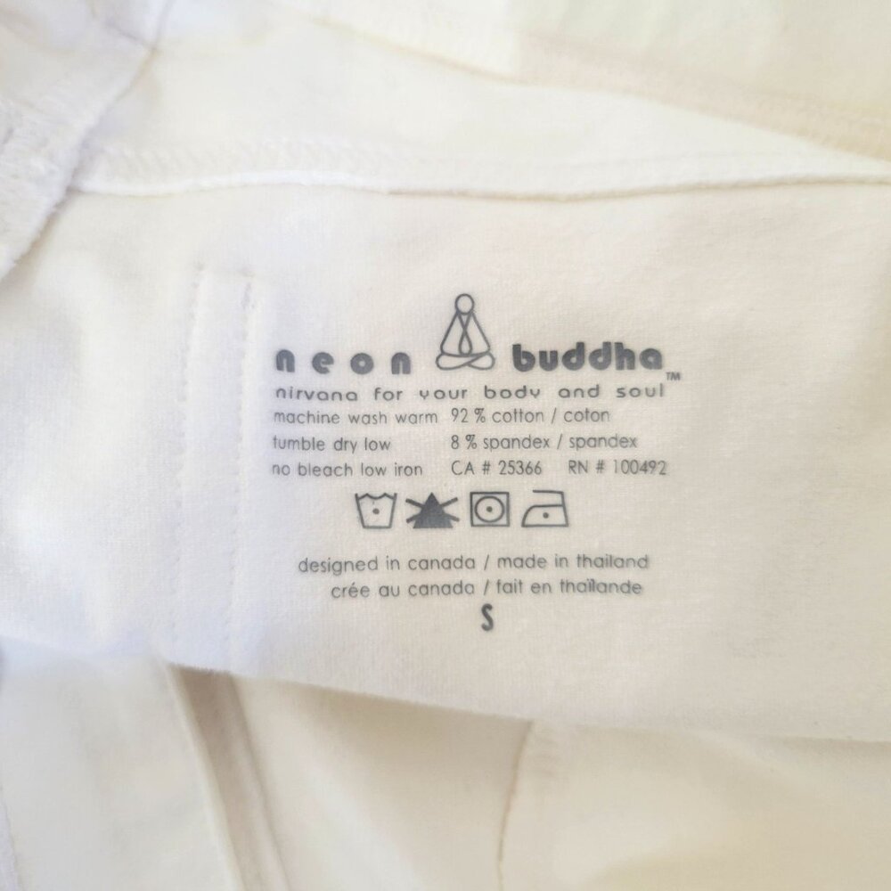 Neon Buddha White Pull-On Tapered Leg Jeans Style Pants - Picture 5 of 5